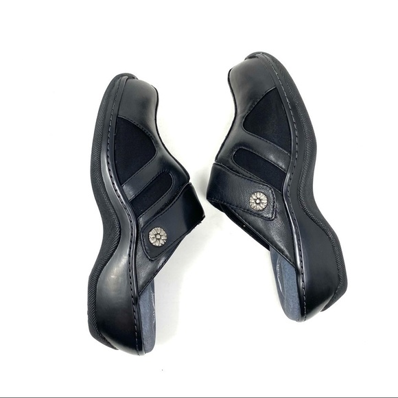 SoftWalk Acton black leather comfort casual clogs NARROW - Picture 4 of 7